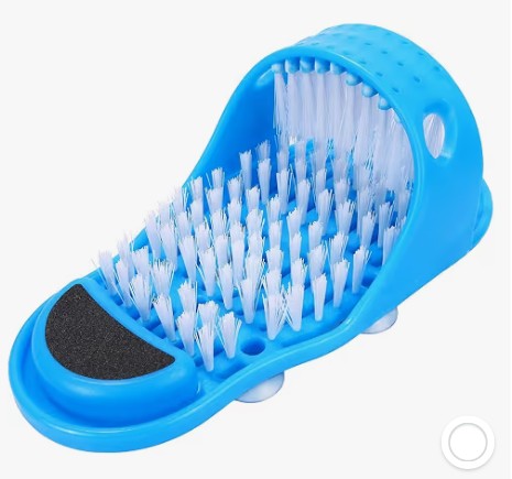 Shower Foot Scrubber Portable Foot Massager Cleaner Care to Improve Foot Circulation Feet Cleaner Washer Spas Massage, Slipper for Exfoliating Cleaning