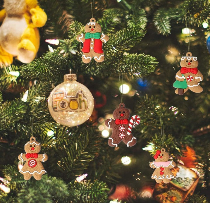 Christmas Ornament Funny Unique Wine Cup Green Grinch Candy Gingerbread Nutcracker Wall Mount Hanging Decorations for Tree Wall, Indoor Holiday Decor