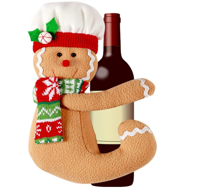Christmas Ornament Funny Unique Wine Cup Green Grinch Candy Gingerbread Nutcracker Wall Mount Hanging Decorations for Tree Wall, Indoor Holiday Decor