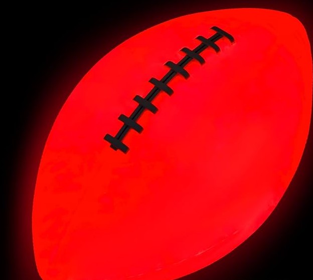 Glow in The Dark Light Up LED Basketball Football for Teens Boys Girls Kids Athletes Toy for Night Ball Games