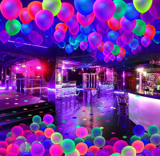 Glow in the Dark 4th of July Party Supplies for Kids Adults, Light Up Streamers Balloons with Glasses, Headband, Rings, 100 Glow Sticks Party Pack Glow Necklaces