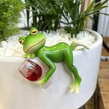 Garden Gnome Frog Duck Face Statues for Garden Decor, Resin Hanging Decorations for Outdoor, Tree Ornaments Figurines for Outside Stump Lawn Patio