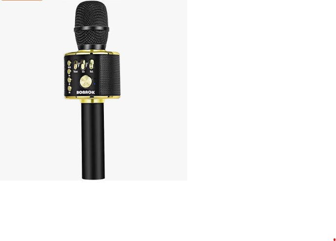 Wireless Bluetooth Karaoke Microphone, 4-in-1 Handheld Mic Speaker for Singing, Karaoke Machine for Phone Android PC, Great Birthday Gifts for Girls Kids Adults for Holiday HalloweenParty,