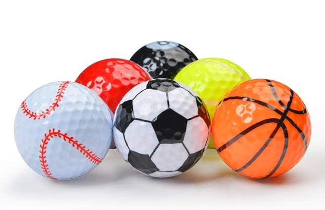Assorted Golf Balls 6-12 PCS Training Sports Neon Emoji Golf Balls for Gift Practice Driving Range Novelty Fun for Golfer Adults Kids
