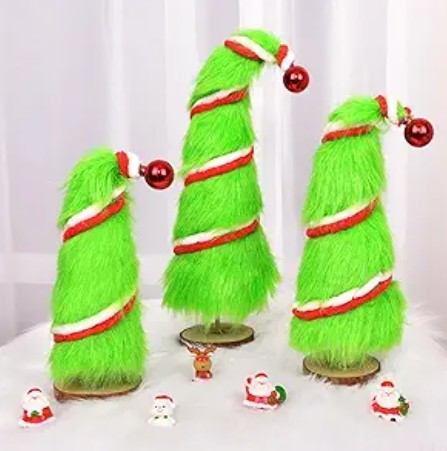 Grinch Green Whoville Christmas Front Door Tree Ornaments and Holiday Lights Decorations