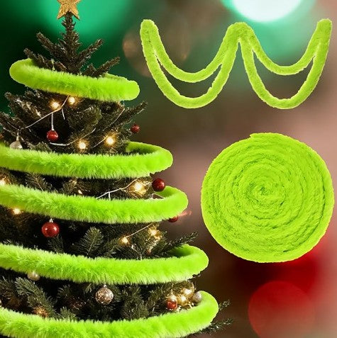 Grinch Green Whoville Christmas Front Door Tree Ornaments and Holiday Lights Decorations