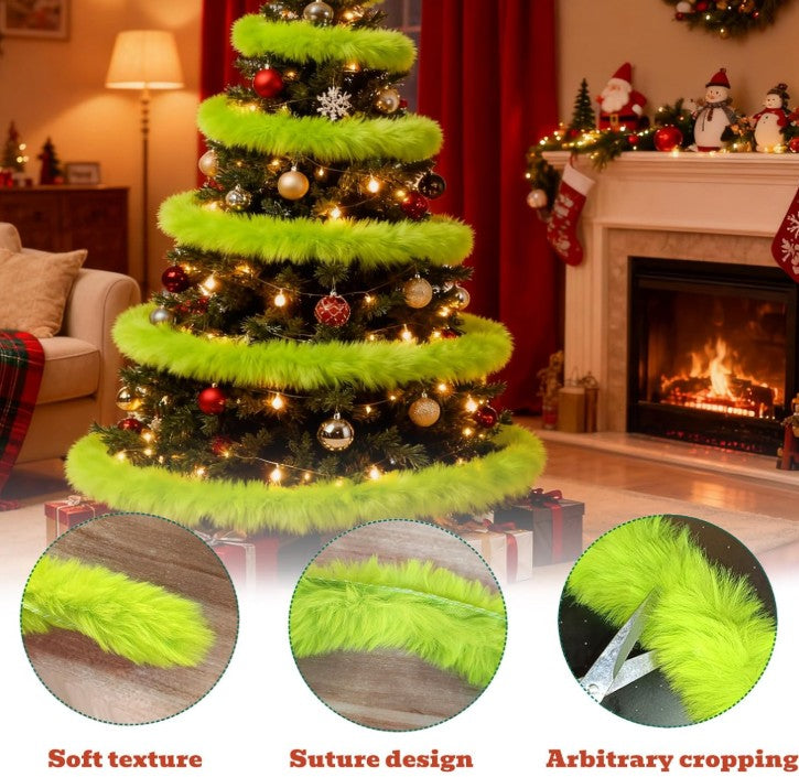 Grinch Green Whoville Christmas Front Door Tree Ornaments and Holiday Lights Decorations