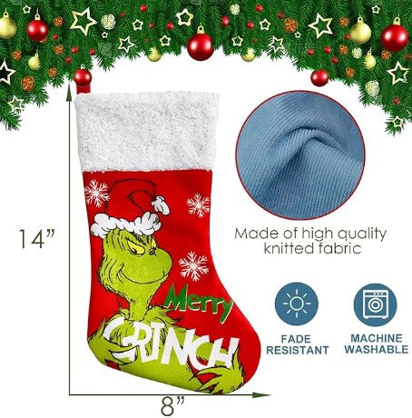 Grinch Green Whoville Christmas Front Door Tree Ornaments and Holiday Lights Decorations