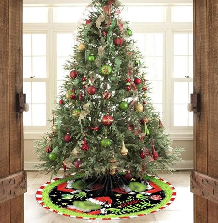 Grinch Green Whoville Christmas Front Door Tree Ornaments and Holiday Lights Decorations