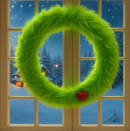 Grinch Green Whoville Christmas Front Door Tree Ornaments and Holiday Lights Decorations