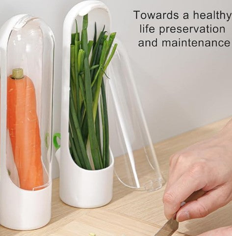 Herb Vegetable Flowers Fresh Saver Pod Containers for Refrigerator 2 Pack
