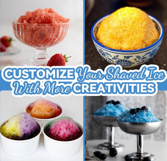 Shaved Ice Machine Snow Cone Machine Manual - Portable Ice Crusher and Shaved Ice Machine