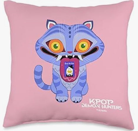 Demon Hunters Cosplay Costume Derpy Plush Tiger Pillow Funko Pop Aimie Home Decor Animals for Sofa Bed Deco Throw Pillow