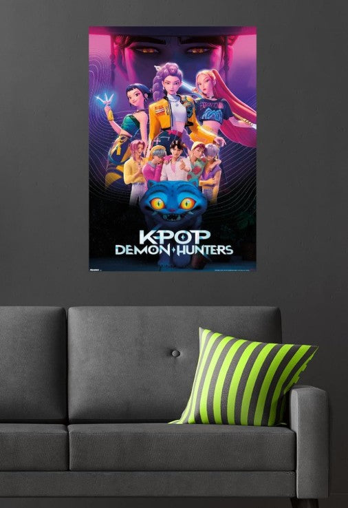 K-pop Demon Hunters Slayer (2025) - Group Wall Poster, 34L" x 22.4W", Unframed Home Room Decor