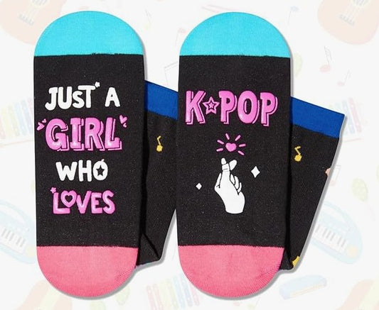 Music Gifts for Women - K-pop Singing Socks for Teen Girls, Singers, K-pop Fans, Music Lovers
