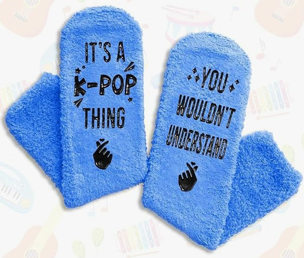 Music Gifts for Women - K-pop Singing Socks for Teen Girls, Singers, K-pop Fans, Music Lovers