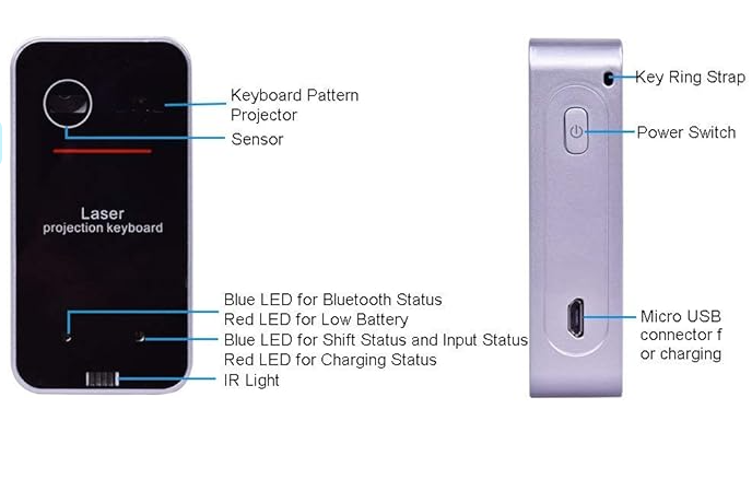 Laser Projection Bluetooth Wireless Virtual Keyboard – The Fun Findz Store