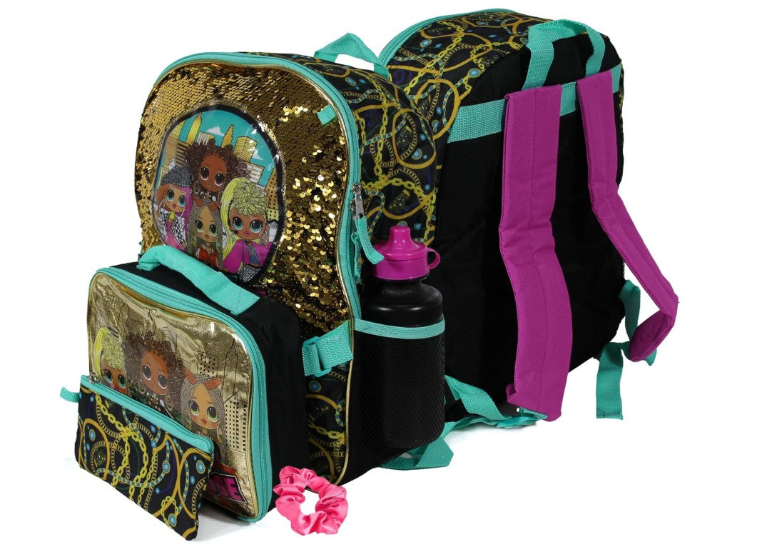 LOL Suprise Gold Silver Queen Bee Panda Sequence Backpacks Purse Bag for Kids Girls Women Men