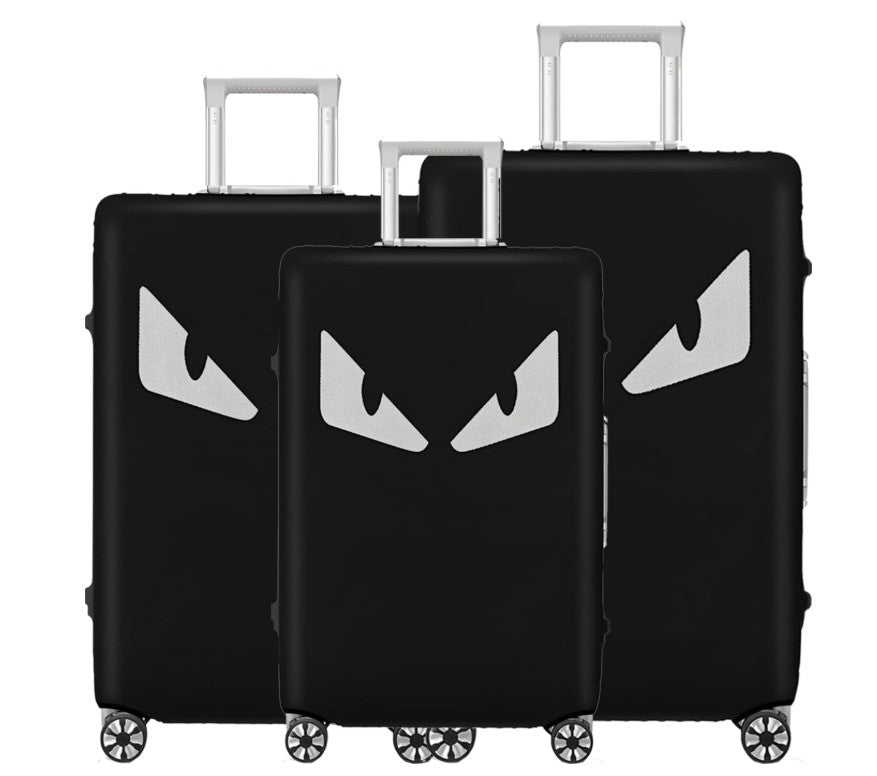 3PCS Clear Leopard Colorful Black PVC Luggage Covers Protectors Thicken Transparent Waterproof Suitcase for Travel Airplane