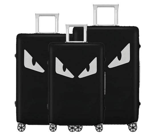 3PCS Clear Leopard Colorful Black PVC Luggage Covers Protectors Thicken Transparent Waterproof Suitcase for Travel Airplane