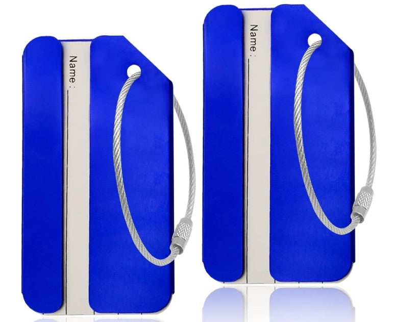 Aluminum Luggage Tags, Luggage Tag Holders for Travel Luggage Baggage ...