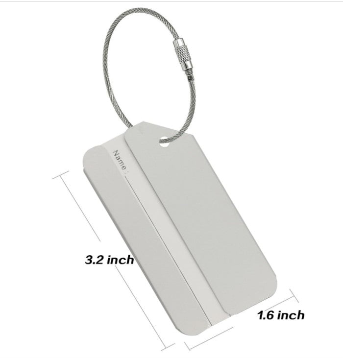 Aluminum Luggage Tags, Luggage Tag Holders for Travel Luggage Baggage ...