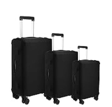 3PCS Clear Leopard Colorful Black PVC Luggage Covers Protectors Thicken Transparent Waterproof Suitcase for Travel Airplane