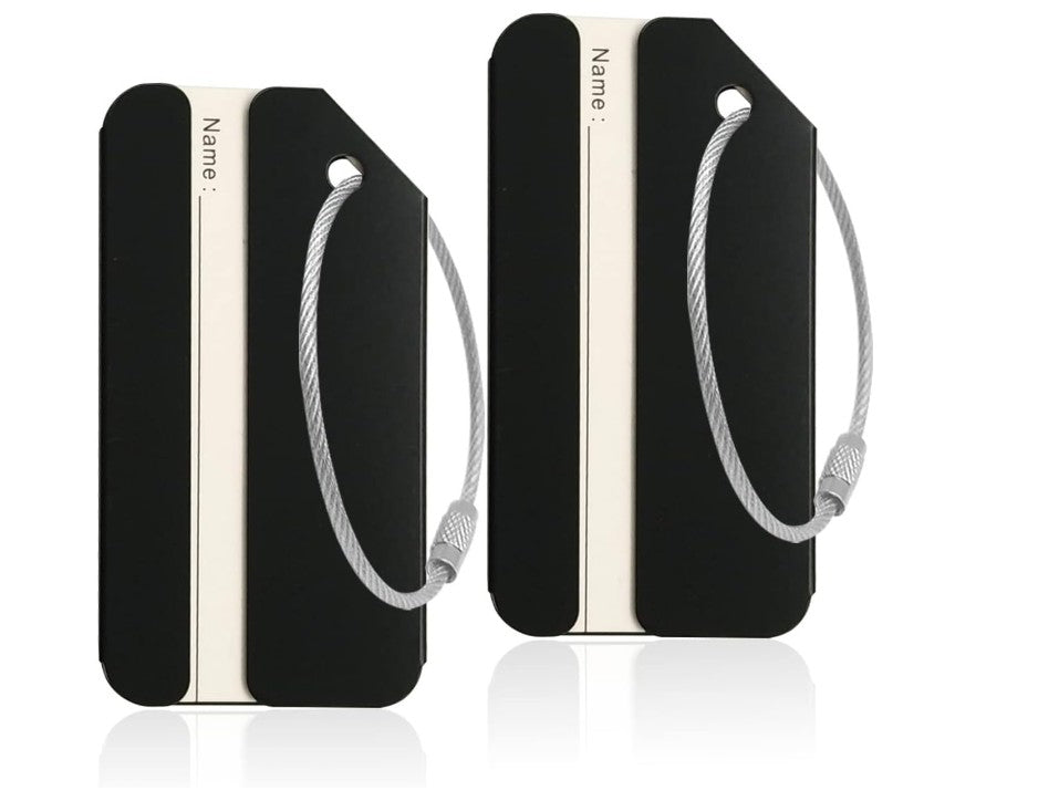 Aluminum Luggage Tags, Luggage Tag Holders for Travel Luggage Baggage ...