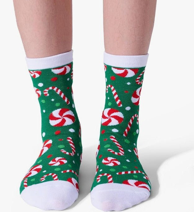 6 PCS Winter Christmas Socks for Men Women, Warm Soft Novelty Crew Socks for Christmas Holiday, Birthday Gift