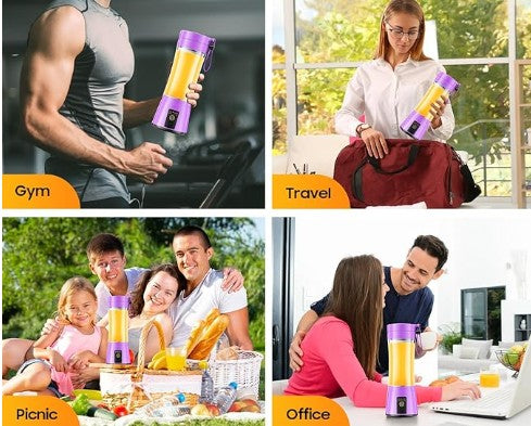 Cordless Portable Personal Size Blender Electric Mini Juicer Blender for Shakes Smoothies Travel Cup and Home Use