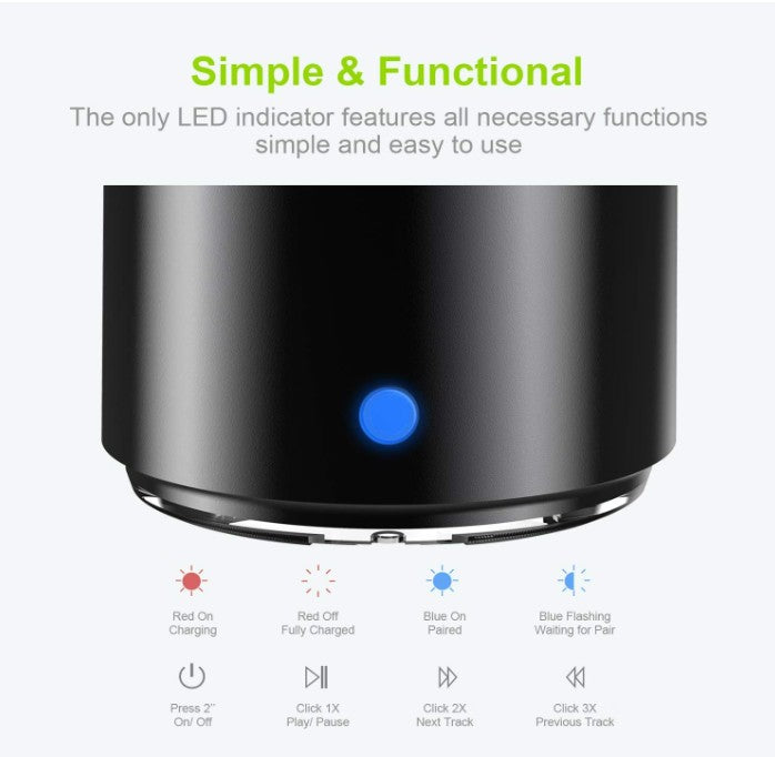 Pro Mini Bluetooth Waterproof Subwoofer powerful Speaker with Custom Bass and Case Holder