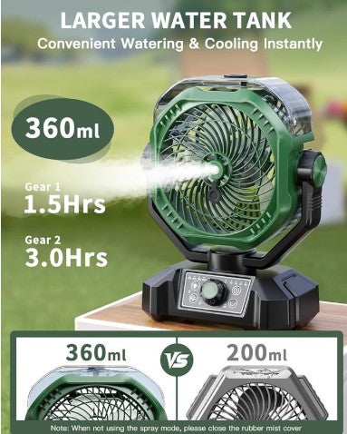 Portable Air Conditioners, Mini Air Conditioner Personal Evaporative Air Cooler with 4 Speeds 7 Colors, 600ML Portable Ac Unit Fan 2 Cool Mist Cooling Fan for Room Office Car7 LED Colors