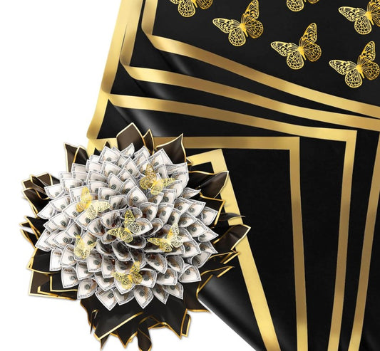 Money Flower Graduation Bouquet Decorations with LED Lights & Bear DIY Centerpieces for Weddings Birthdays Mother's Day Graduation Parties Table Decorations