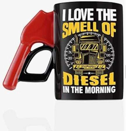 Unique V8 Engine Tools Tires Spark Plug Diesel Fuel Designed Coffee Tea Mug for Car Enthusiasts, 3D Metal Mechanical Design, Stainless Steel, Novelty Gift for Mechanics and Car Truck Fans