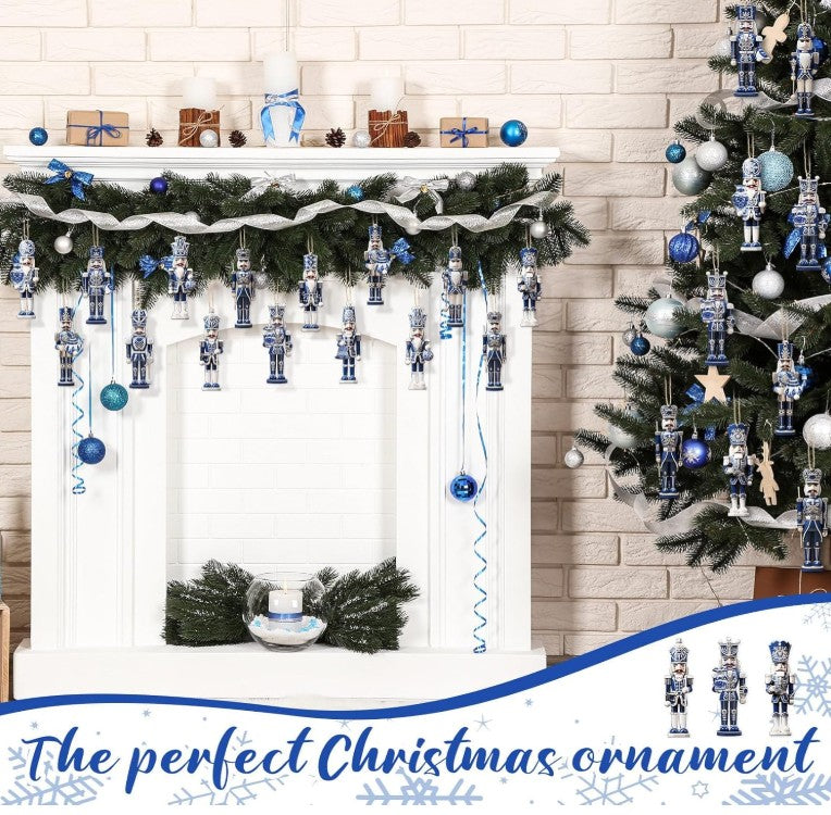 Christmas Ornament Funny Unique Wine Cup Green Grinch Candy Gingerbread Nutcracker Wall Mount Hanging Decorations for Tree Wall, Indoor Holiday Decor