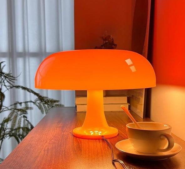 Mushroom Lamp, Mid Century Modern Table Lamp for Bedroom, Minimalist Mushroom Decor Bedside Small Lamps