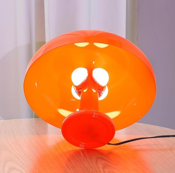 Mushroom Lamp, Mid Century Modern Table Lamp for Bedroom, Minimalist Mushroom Decor Bedside Small Lamps