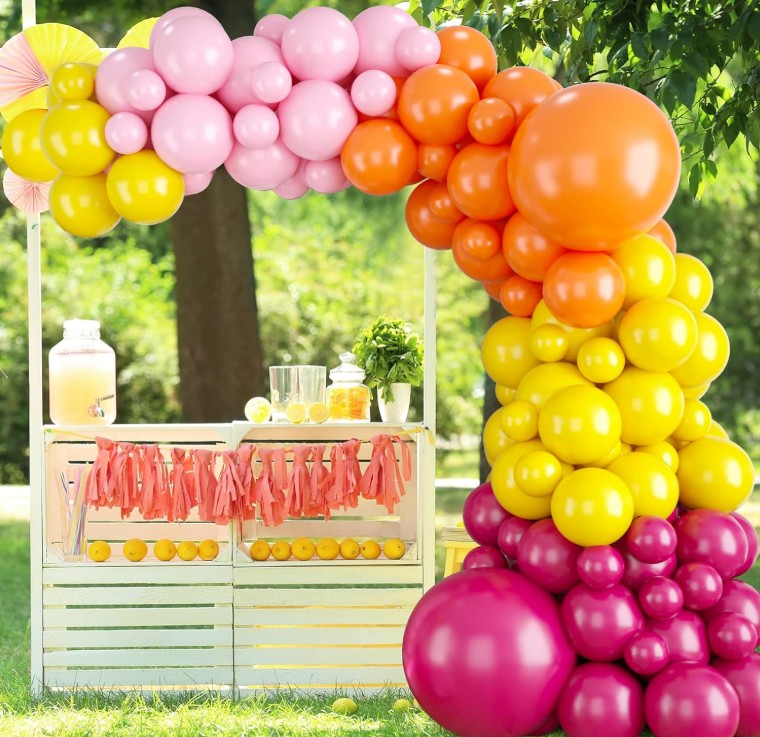 Birthday Pink Green Blue Yellow Purple Sparkly Sequin Party Decorations for Girls Women Boys Men Baby Shower with Balloons Arch 50-102 Pieces