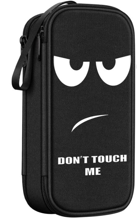 Unique Back to School College Art Supply Avocado Video Game Controller Face Design Large Capacity Pencil Box Case Holder with Mesh Pockets and Zipper