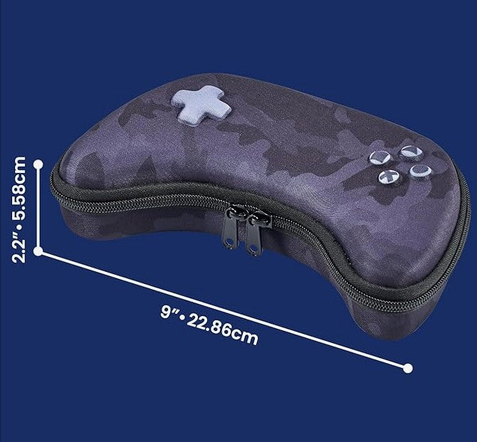 Unique Back to School College Art Supply Avocado Video Game Controller Face Design Large Capacity Pencil Box Case Holder with Mesh Pockets and Zipper