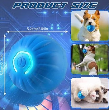 Interactive Smart Jumping Ball for Dogs Shaky Toy for Pets Vibrating Dog Balls, USB Rechargeable Dog Bouncing Entertaining Toy