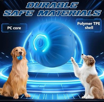 Interactive Smart Jumping Ball for Dogs Shaky Toy for Pets Vibrating Dog Balls, USB Rechargeable Dog Bouncing Entertaining Toy