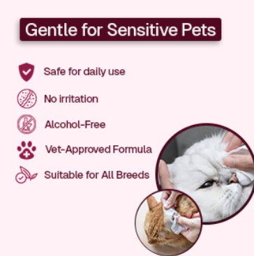 3-in-1 Pet Wipes for Dogs & Cats – Dog Ear Wipes, Dog Eye Wipes & Dog Wipes, Cat Ear Wipes, Cat Eye Wipes & Cat Wipes, Hypoallergenic Pet Grooming Wipes, Best Puppy Wipes 3 Pack