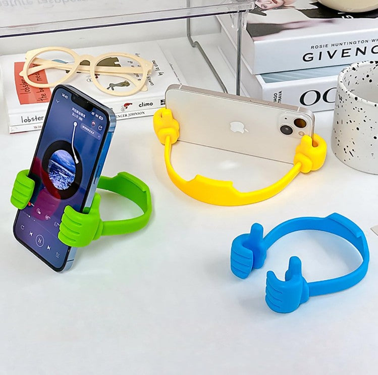 Cute Cell Phone Holder Stand for Desk, iPhone Mount for Office Tablet Accessories Gifts, Cool Desktop Decor Gadgets to Support Your Cellphone for Men Women Boys Girls