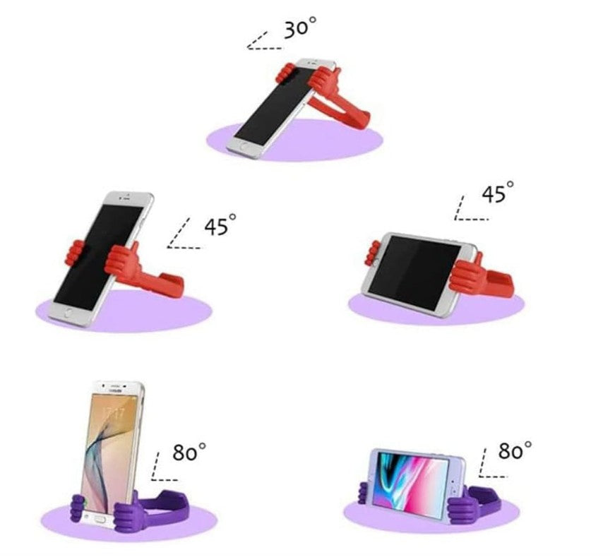 Cute Cell Phone Holder Stand for Desk, iPhone Mount for Office Tablet Accessories Gifts, Cool Desktop Decor Gadgets to Support Your Cellphone for Men Women Boys Girls