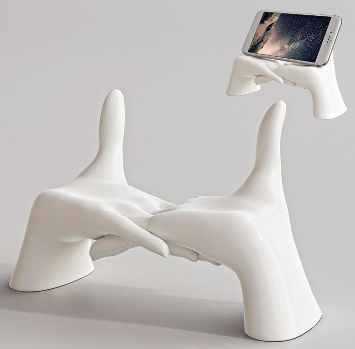 Cute Cell Phone Holder Stand for Desk, iPhone Mount for Office Tablet Accessories Gifts, Cool Desktop Decor Gadgets to Support Your Cellphone for Men Women Boys Girls