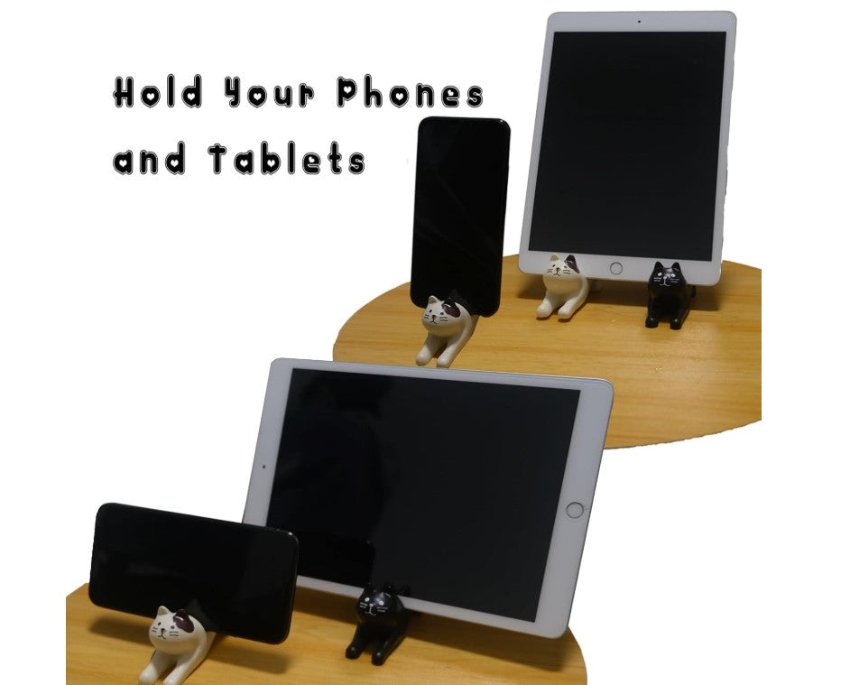 Cute Cell Phone Holder Stand for Desk, iPhone Mount for Office Tablet Accessories Gifts, Cool Desktop Decor Gadgets to Support Your Cellphone for Men Women Boys Girls