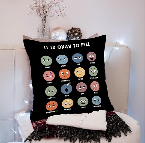 Calming Corner Positive Affirmation Messages Health Pillowcase Decor for Home or Office