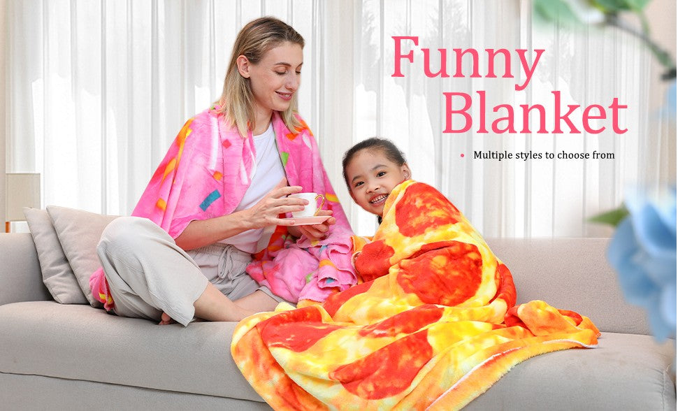 Fun Realistic Round Flannel Fleece Linen Food Pizza Donut Cookie Egg Chocolate Designed Novelty Throw Bedding Couch Sofa Bed Spread Blankets