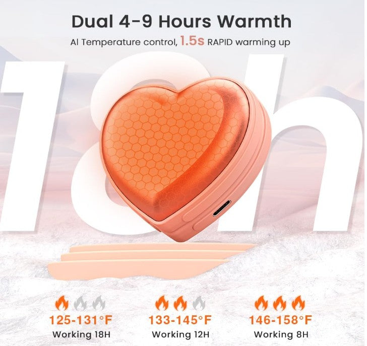 Electric Portable Clothing Animal Design Pocket Heaters Travel Outdoor Camping Hiking Heat Therapy for Hands- 2 Pack